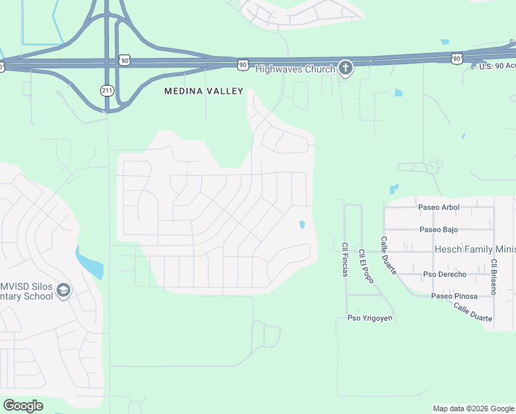map of restaurants, bars, coffee shops, grocery stores, and more near 6507 Hoffman Plain in San Antonio