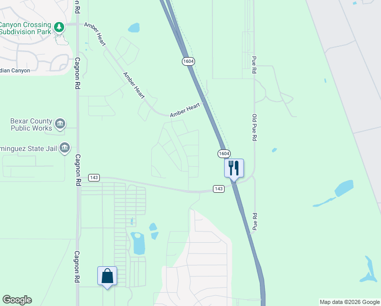 map of restaurants, bars, coffee shops, grocery stores, and more near Greensleeves in San Antonio