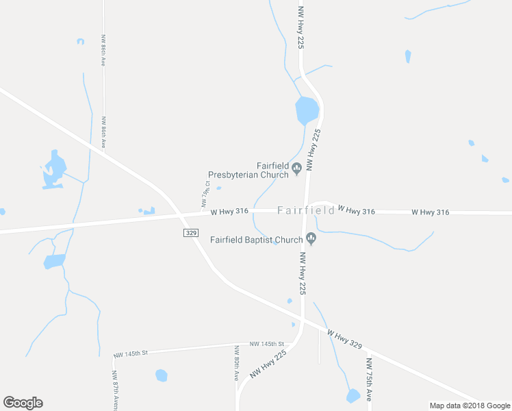 map of restaurants, bars, coffee shops, grocery stores, and more near 7925 West Highway 316 in Reddick