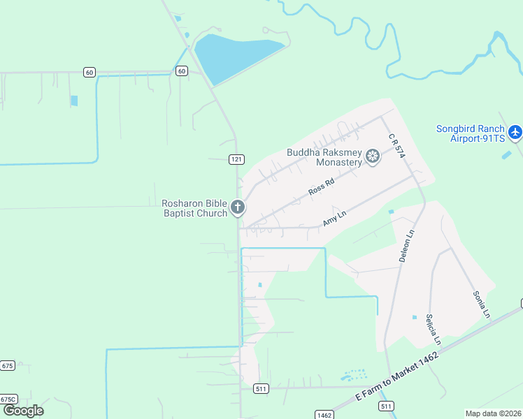 map of restaurants, bars, coffee shops, grocery stores, and more near 6711 Ross Road in Rosharon