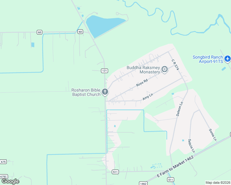 map of restaurants, bars, coffee shops, grocery stores, and more near 6711 Ross Road in Rosharon