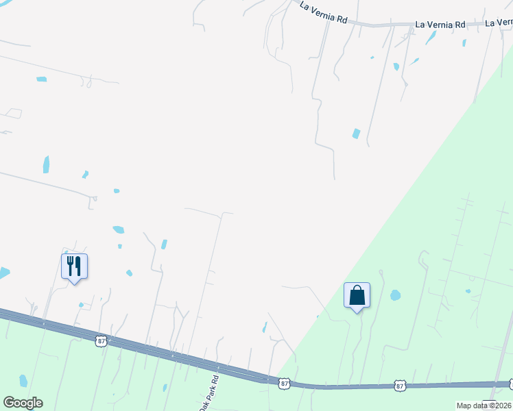 map of restaurants, bars, coffee shops, grocery stores, and more near 13857 Us Highway 87 South in Adkins