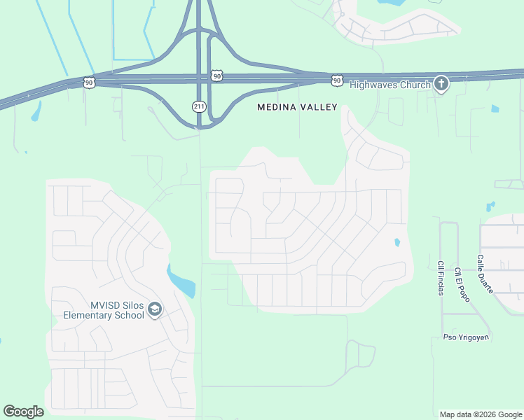 map of restaurants, bars, coffee shops, grocery stores, and more near Whisper Crossing in San Antonio