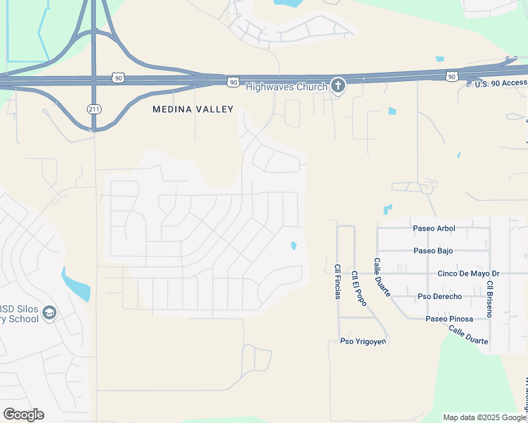 map of restaurants, bars, coffee shops, grocery stores, and more near 6414 Hoffman Plain in San Antonio