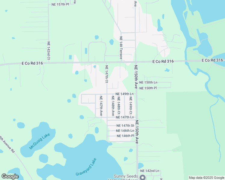 map of restaurants, bars, coffee shops, grocery stores, and more near 14780 Northeast 150th Place in Fort McCoy