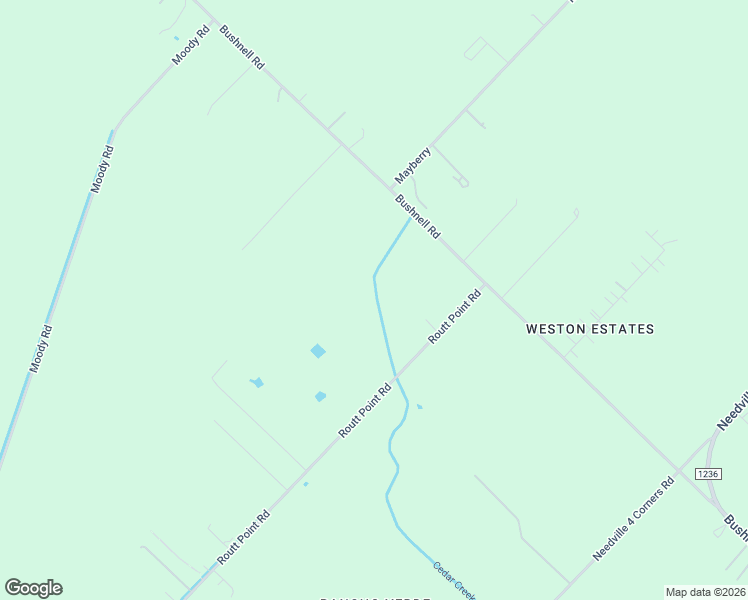 map of restaurants, bars, coffee shops, grocery stores, and more near 12734 Routt Point Road in Needville