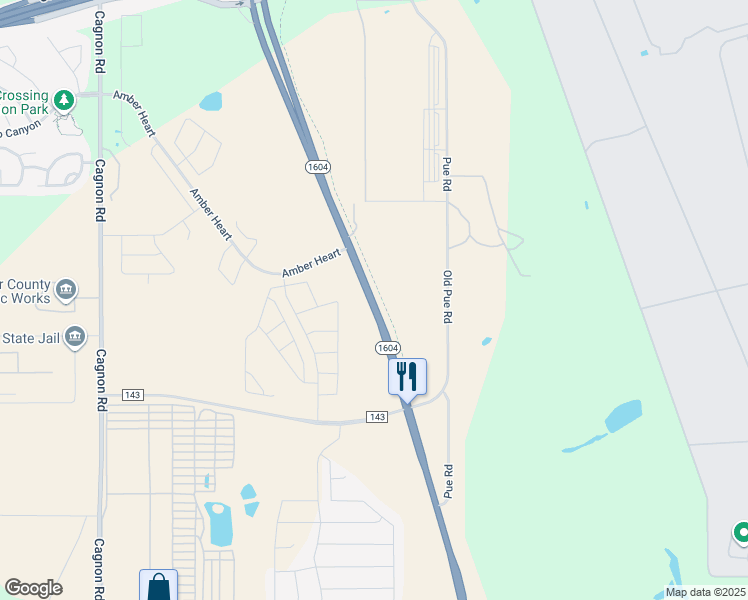 map of restaurants, bars, coffee shops, grocery stores, and more near 135 East Charles William Anderson Loop in San Antonio