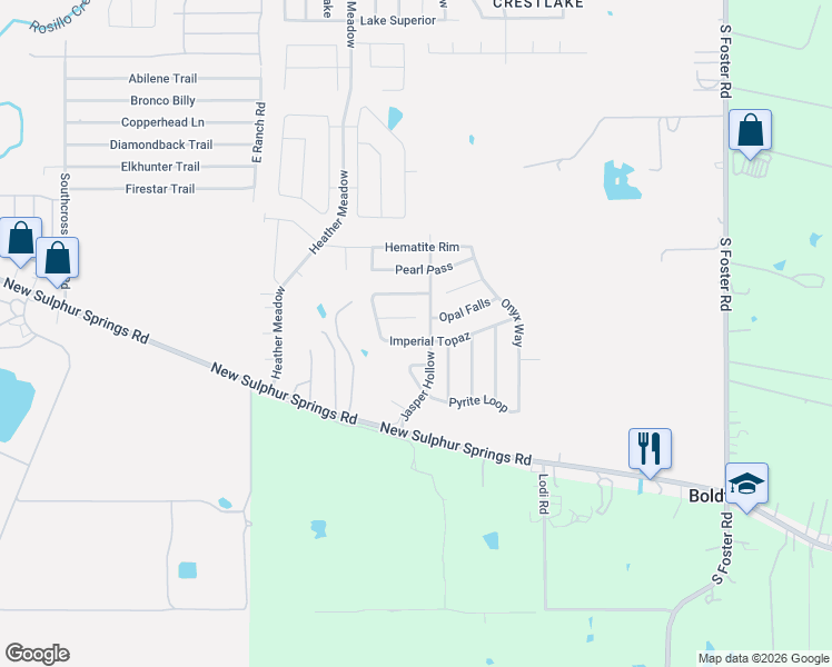 map of restaurants, bars, coffee shops, grocery stores, and more near 5926 Imperial Topaz in San Antonio