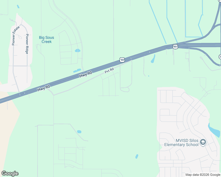 map of restaurants, bars, coffee shops, grocery stores, and more near Pvt Road in San Antonio