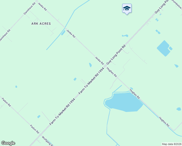 map of restaurants, bars, coffee shops, grocery stores, and more near 11220 FM 1994 Road in Guy