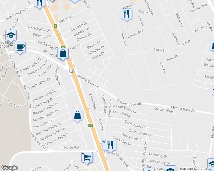 map of restaurants, bars, coffee shops, grocery stores, and more near 6915 Heathers Way in San Antonio