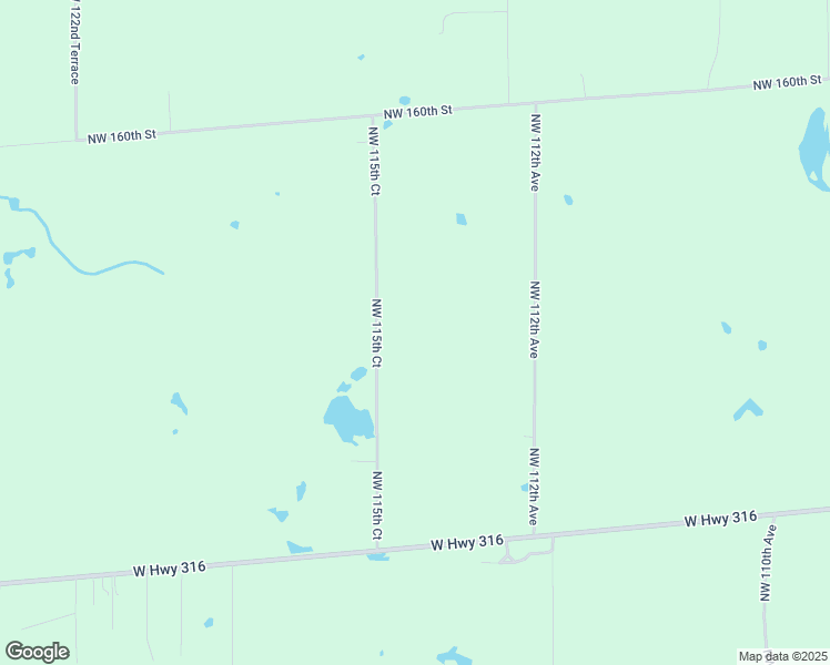 map of restaurants, bars, coffee shops, grocery stores, and more near 15571 Northwest 115th Court in Reddick