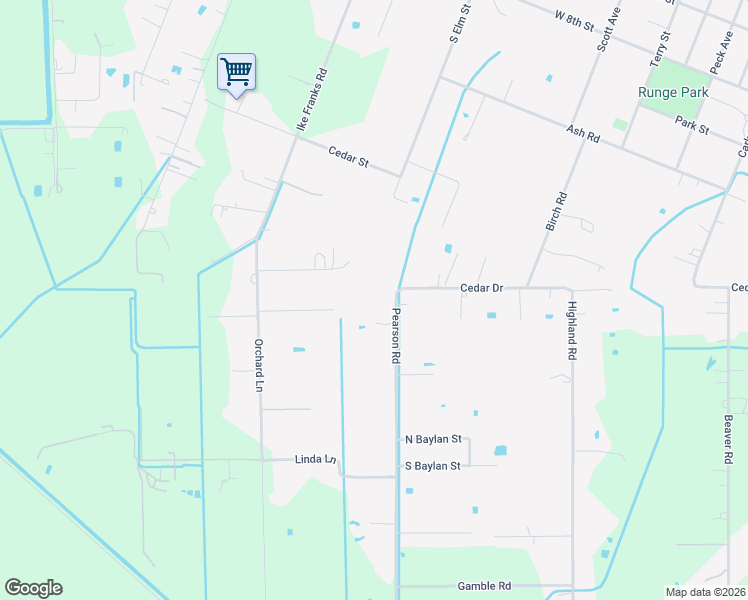 map of restaurants, bars, coffee shops, grocery stores, and more near 5110 Pearson Road in Santa Fe