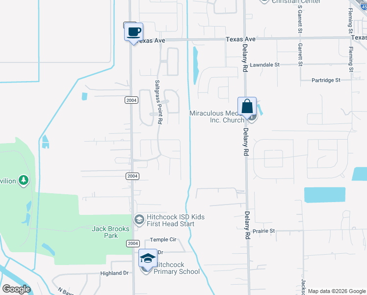 map of restaurants, bars, coffee shops, grocery stores, and more near 917 Harvest Salt Lane in La Marque