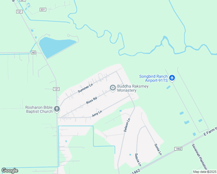 map of restaurants, bars, coffee shops, grocery stores, and more near 7107 Ross Road in Rosharon