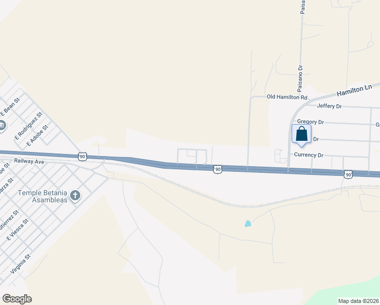 map of restaurants, bars, coffee shops, grocery stores, and more near 3204 U.S. 90 in Del Rio