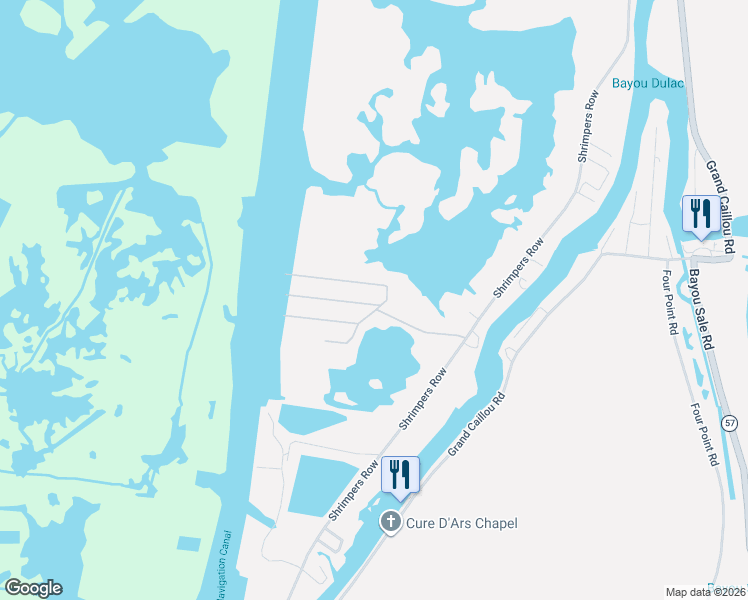 map of restaurants, bars, coffee shops, grocery stores, and more near 8348-8402 Grouper Ct in Dulac