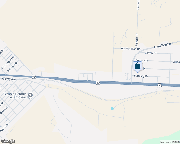 map of restaurants, bars, coffee shops, grocery stores, and more near 49 Gilberto Street in Del Rio