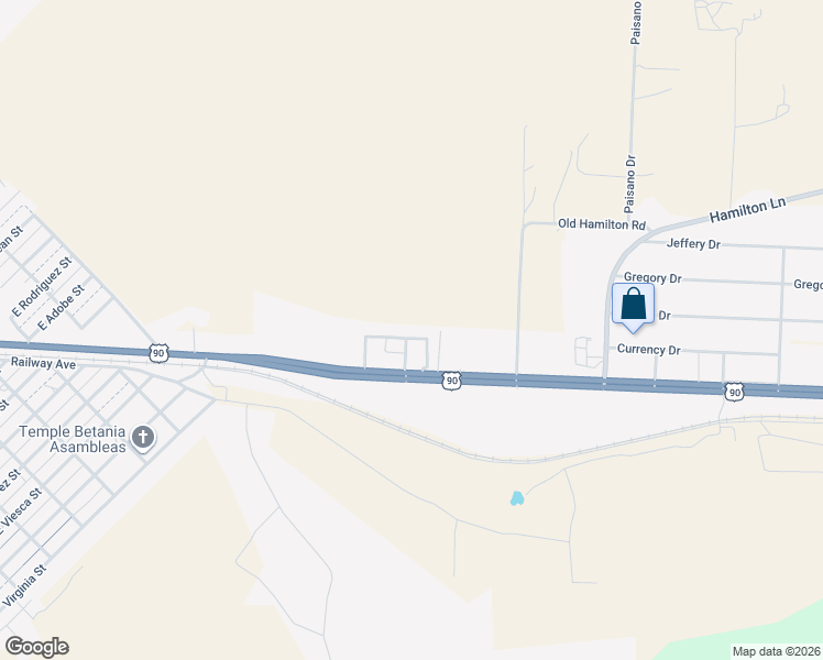 map of restaurants, bars, coffee shops, grocery stores, and more near 49 Gilberto Street in Del Rio