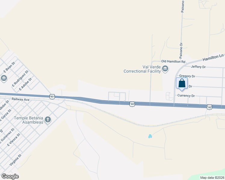map of restaurants, bars, coffee shops, grocery stores, and more near 29 Gilberto Street in Del Rio