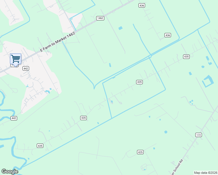 map of restaurants, bars, coffee shops, grocery stores, and more near 5514 County Road 435 in Alvin