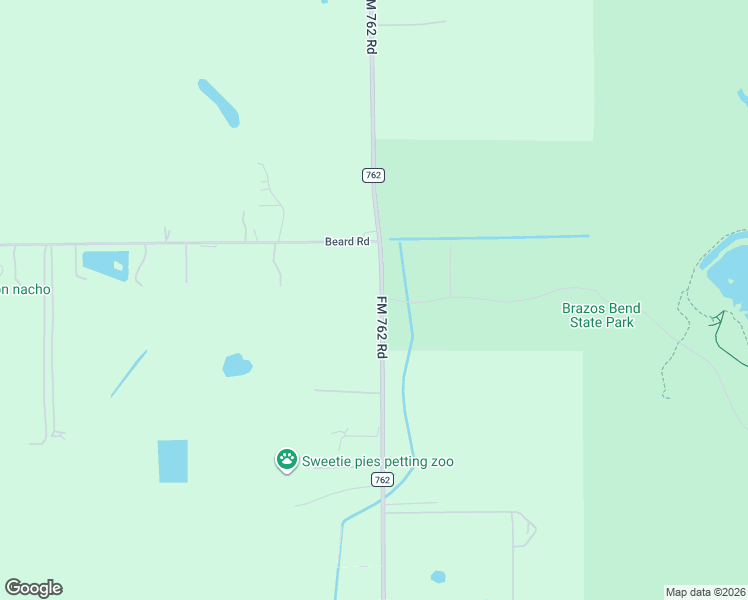map of restaurants, bars, coffee shops, grocery stores, and more near 6107 Beard Road in Needville