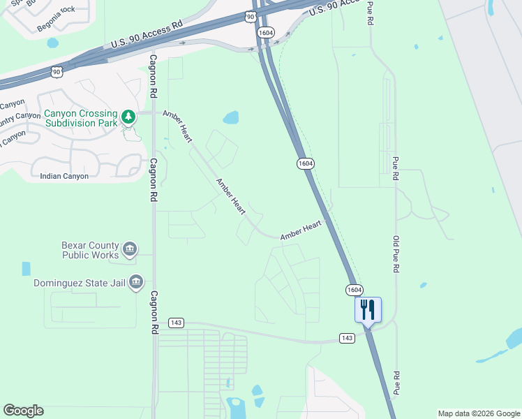 map of restaurants, bars, coffee shops, grocery stores, and more near 135 East Charles William Anderson Loop in San Antonio