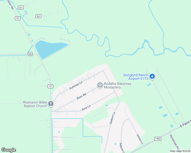 map of restaurants, bars, coffee shops, grocery stores, and more near 7110 Summer Lane in Rosharon