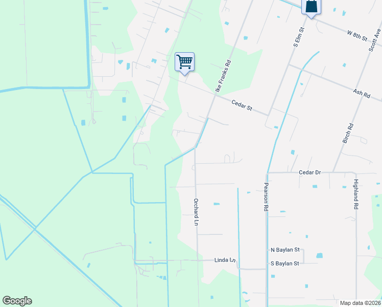map of restaurants, bars, coffee shops, grocery stores, and more near 5122 Ike Franks Road in Santa Fe