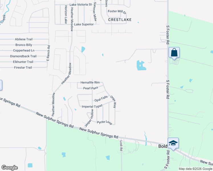 map of restaurants, bars, coffee shops, grocery stores, and more near 5516 Onyx Way in San Antonio