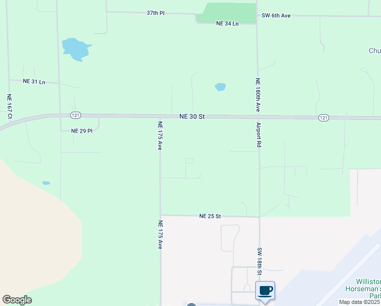 map of restaurants, bars, coffee shops, grocery stores, and more near 17790 Florida 121 in Williston