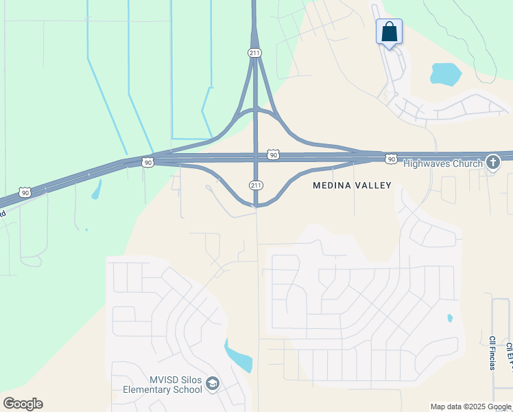map of restaurants, bars, coffee shops, grocery stores, and more near 6252-6348 Masterson Road in San Antonio