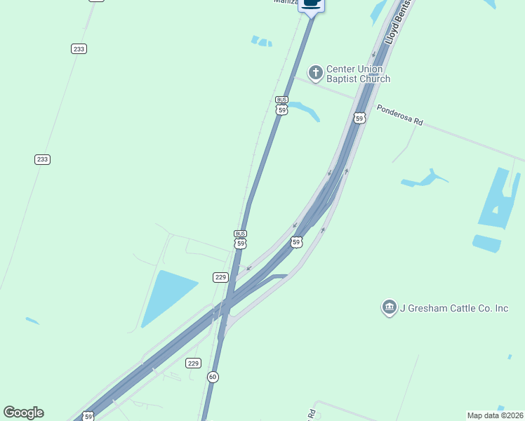 map of restaurants, bars, coffee shops, grocery stores, and more near 5710 Texas 60 in Hungerford