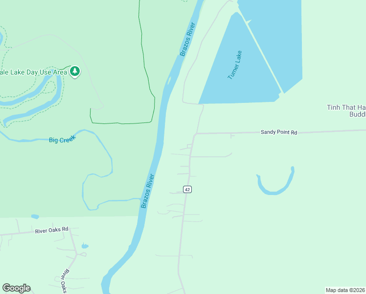 map of restaurants, bars, coffee shops, grocery stores, and more near 6114 County Road 42 in Rosharon