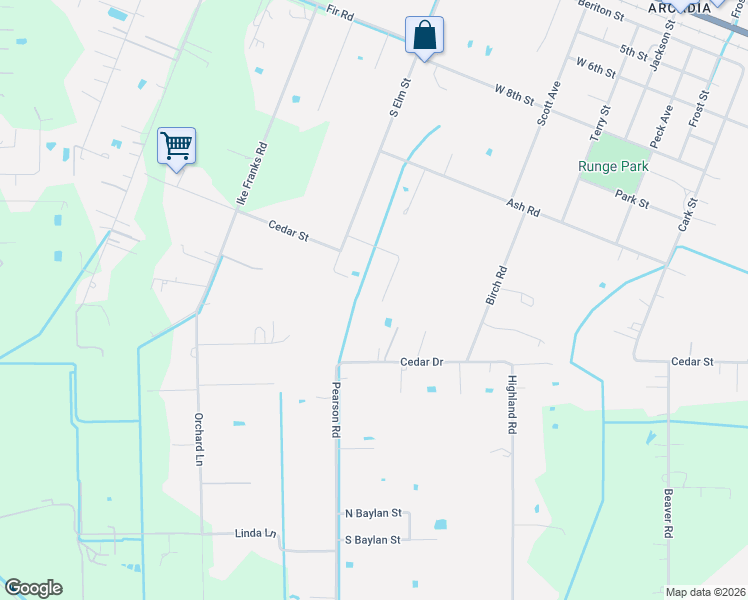 map of restaurants, bars, coffee shops, grocery stores, and more near 14610 Tallow Street in Santa Fe