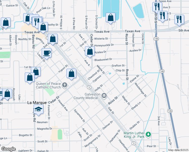 909 Chestnut Street, La Marque TX Walk Score