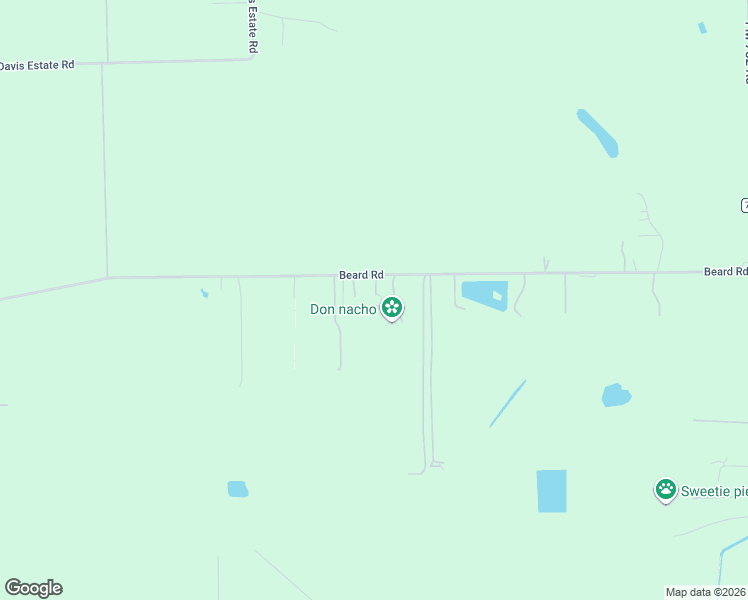 map of restaurants, bars, coffee shops, grocery stores, and more near 6815 Beard Road in Needville