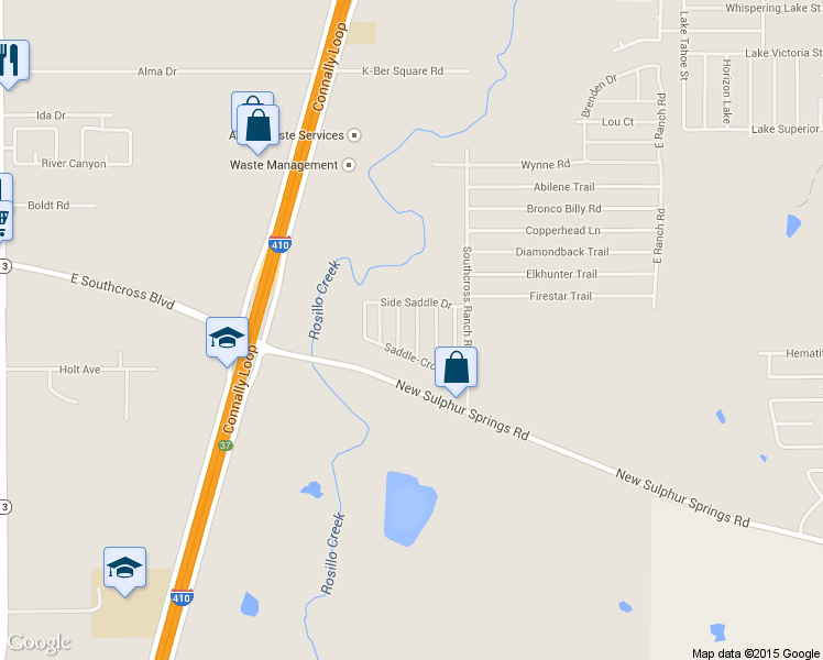 map of restaurants, bars, coffee shops, grocery stores, and more near 80 Alysheba in San Antonio