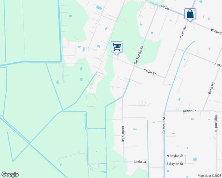 map of restaurants, bars, coffee shops, grocery stores, and more near 5114 Ike Franks Road in Santa Fe