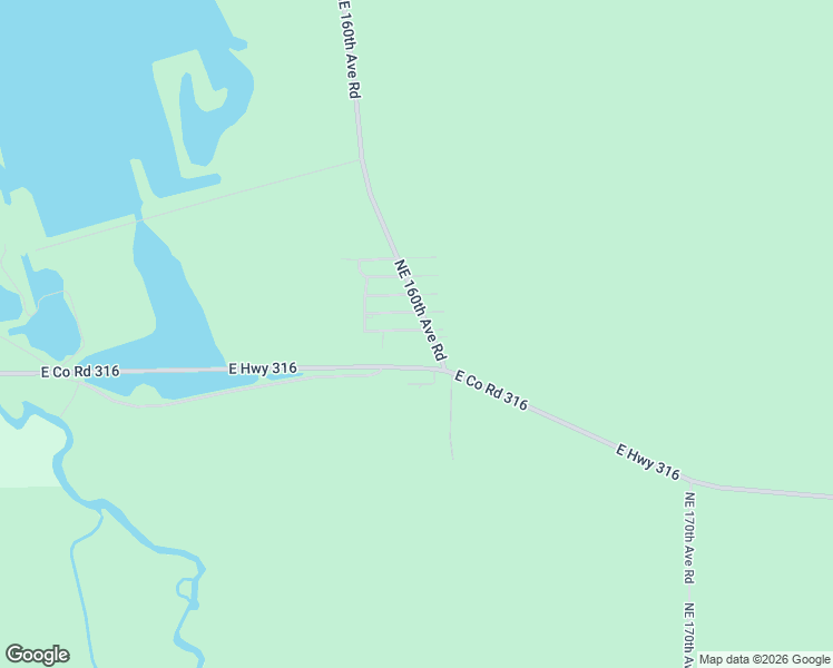 map of restaurants, bars, coffee shops, grocery stores, and more near 16378 Northeast 153rd Place in Fort McCoy