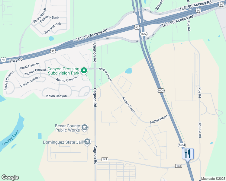 map of restaurants, bars, coffee shops, grocery stores, and more near 5940 Cagnon Road in San Antonio