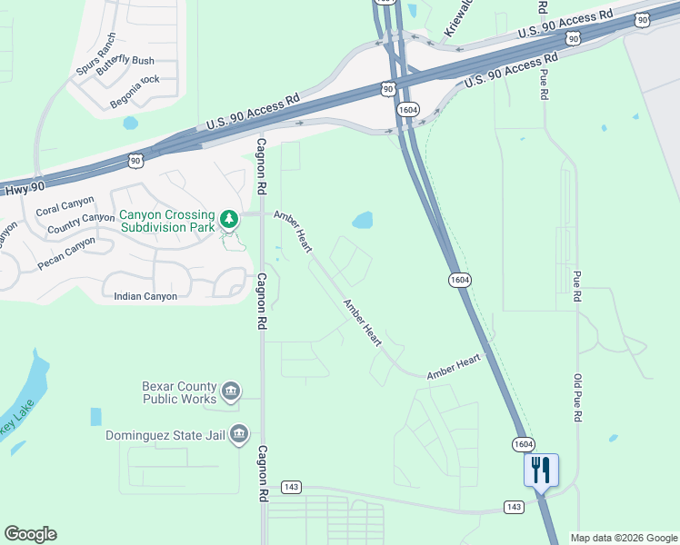 map of restaurants, bars, coffee shops, grocery stores, and more near 5940 Cagnon Road in San Antonio