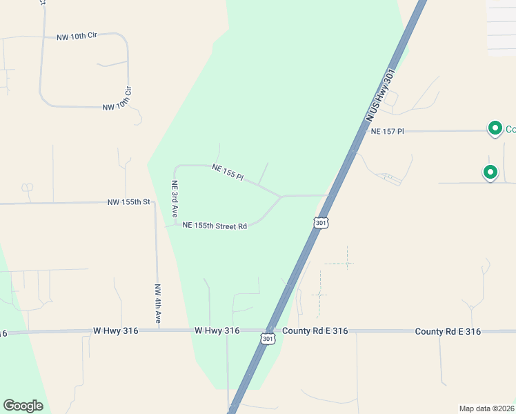 map of restaurants, bars, coffee shops, grocery stores, and more near 451 Northeast 155th Street Road in Citra