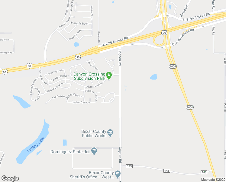map of restaurants, bars, coffee shops, grocery stores, and more near 5815 Blonde Canyon in San Antonio
