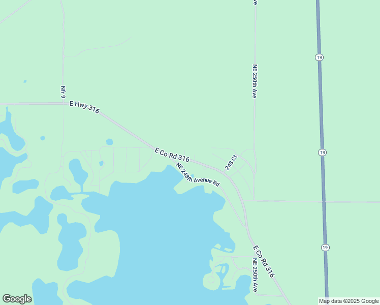 map of restaurants, bars, coffee shops, grocery stores, and more near 15225 Northeast 246 Avenue in Fort McCoy