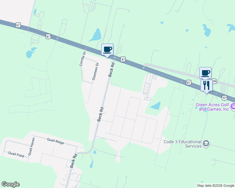 map of restaurants, bars, coffee shops, grocery stores, and more near 4928 Beck Road in San Antonio