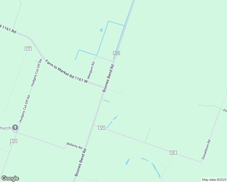map of restaurants, bars, coffee shops, grocery stores, and more near Boones Bend Road in Wharton