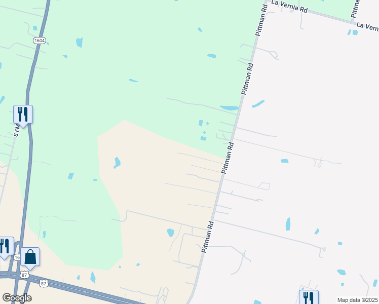 map of restaurants, bars, coffee shops, grocery stores, and more near 4915 Pittman Road in Adkins