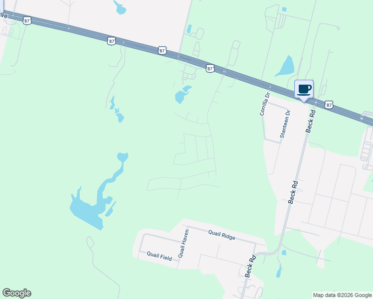map of restaurants, bars, coffee shops, grocery stores, and more near 8350 Us Highway 87 East in China Grove