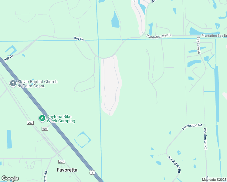map of restaurants, bars, coffee shops, grocery stores, and more near 628 South Lake Drive in Ormond Beach